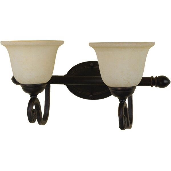 Harmony 2 Light Oil Rubbed Bronze Vanity Fixture