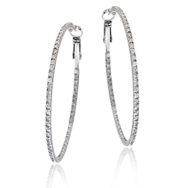 inside out cz hoop earrings