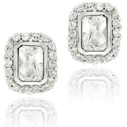 Icz Stonez Sterling Silver Cubic Zirconia Earrings