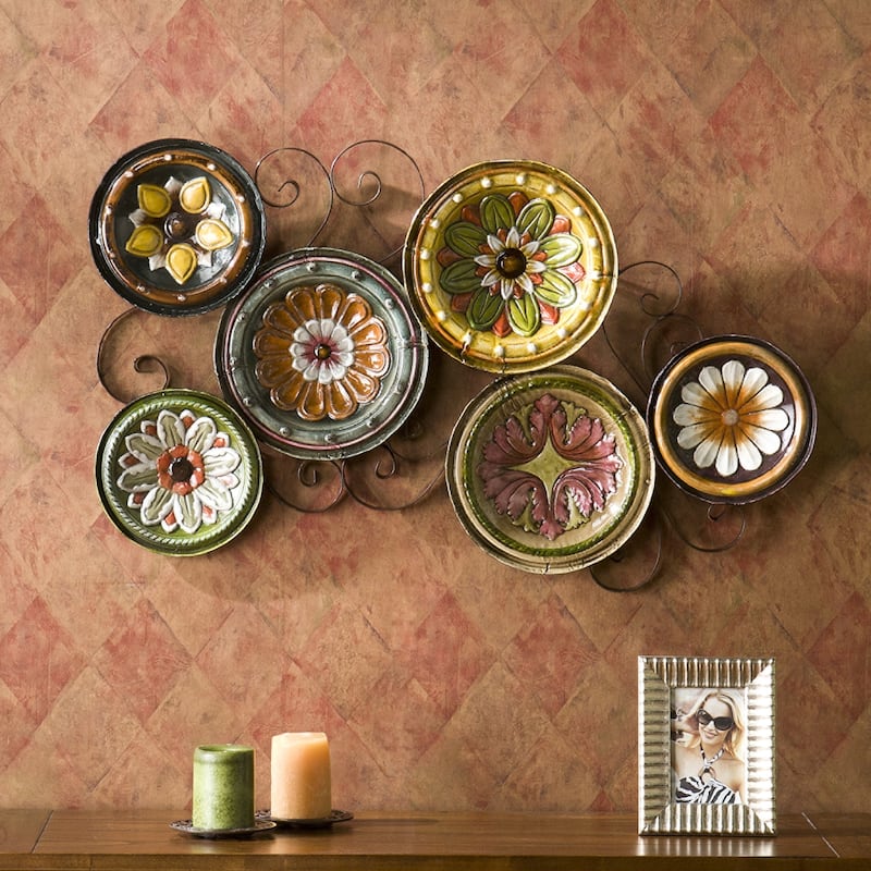 SEI Furniture Forli Scattered 6-piece Italian Plates Wall Art Set
