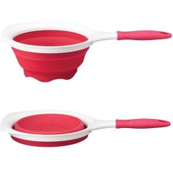 Silicone Long handle Collapsible Colander Bowls & Colanders