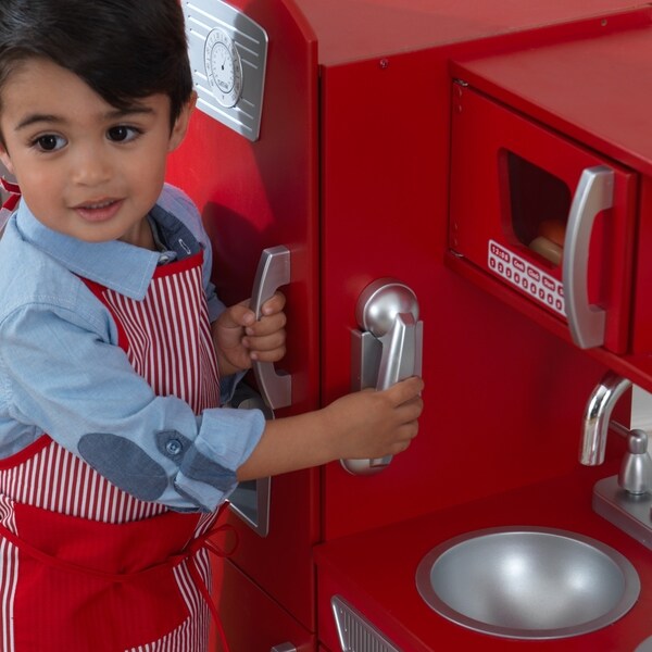 kidkraft red vintage kitchen