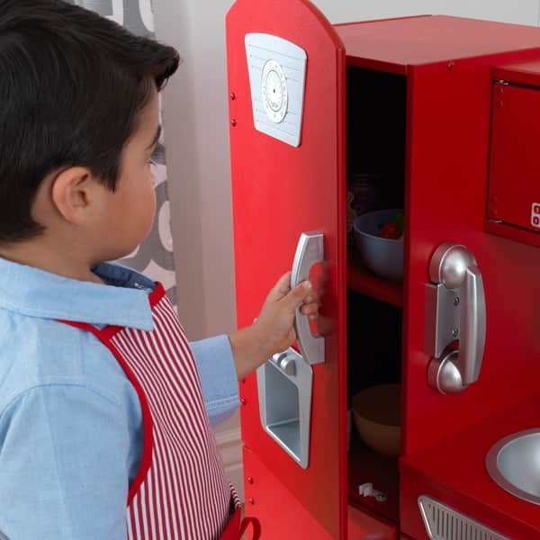 Shop Kidkraft Red Vintage Kitchen Free Shipping Today