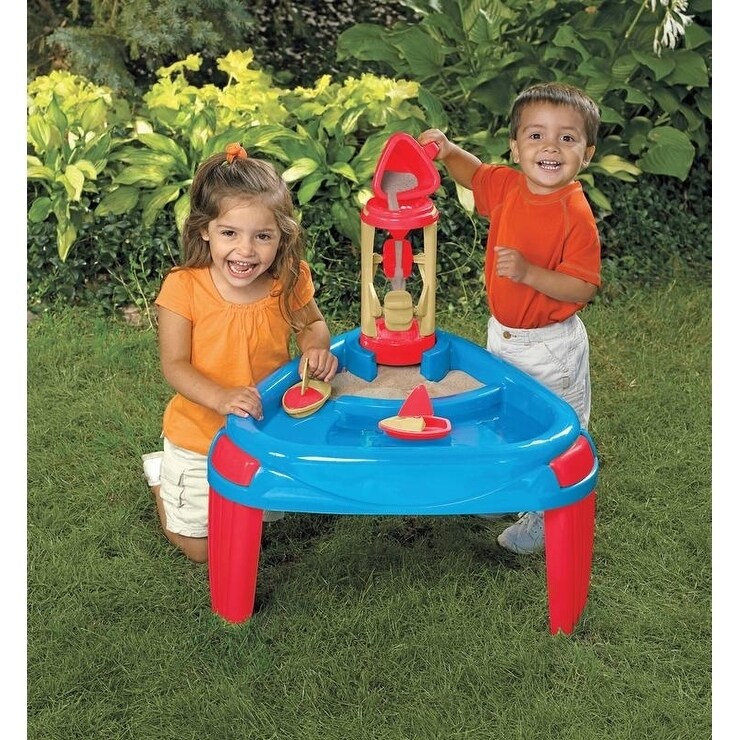 water wheel play table