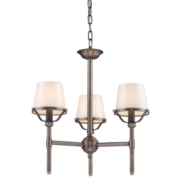 Indoor 3-light Antique Pewter Chandelier