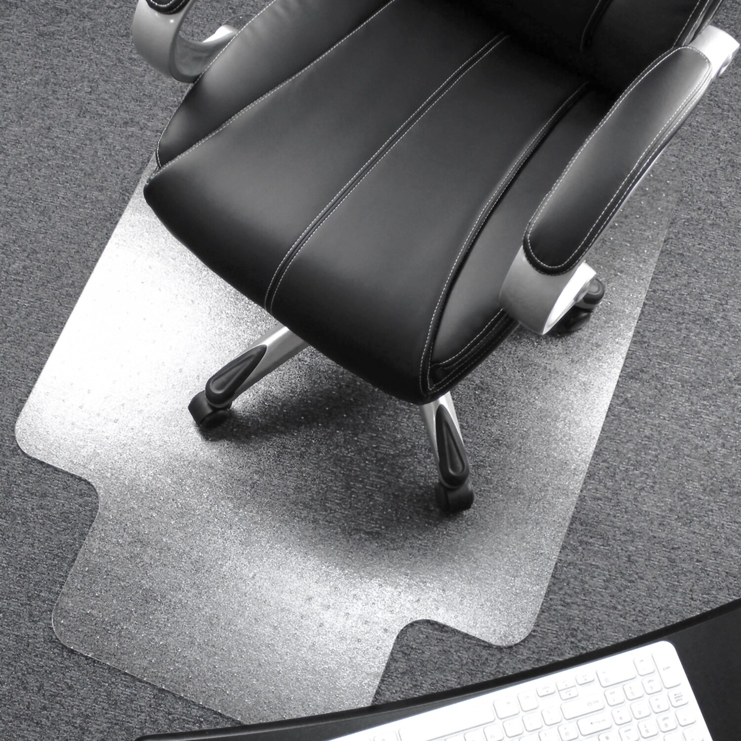 Floortex Cleartex Ultimat Chair Mat Rectangular with Lip (47 x 35