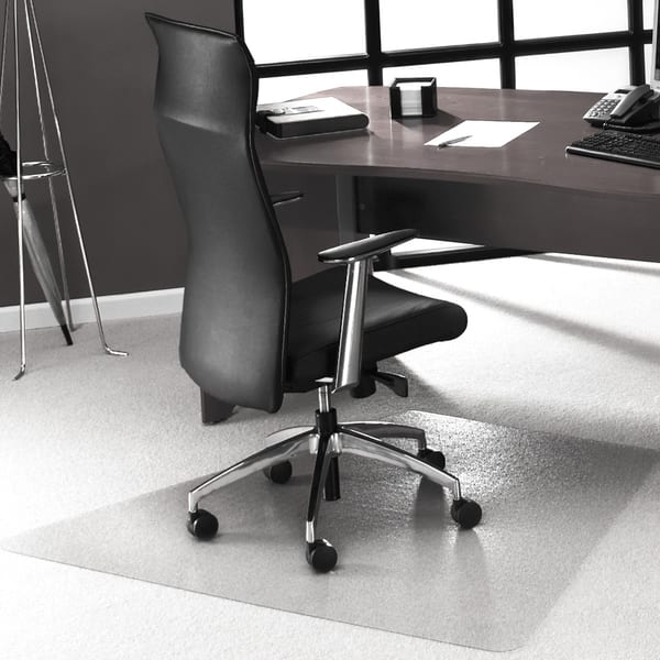 Shop Advantagemat Vinyl Corner Workstation Chair Mat For Carpets