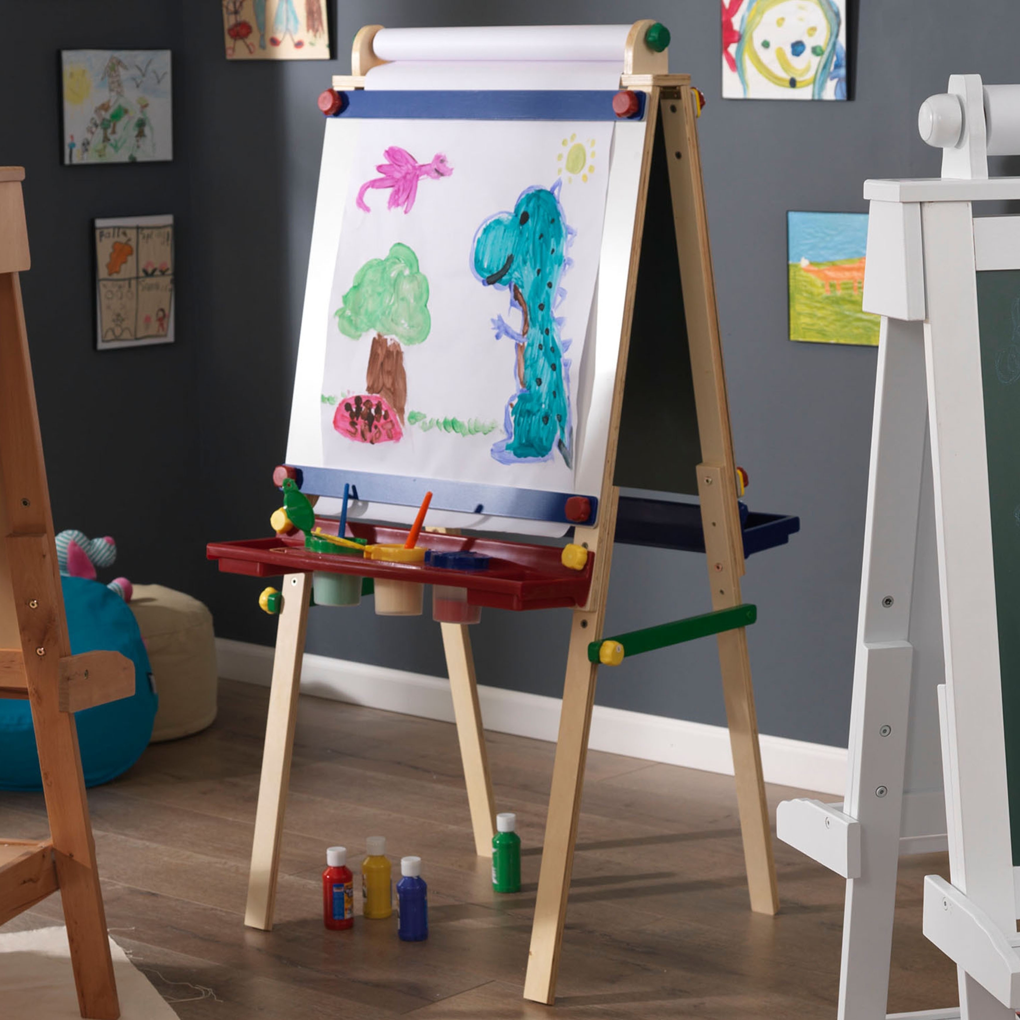 kidkraft create and play art easel