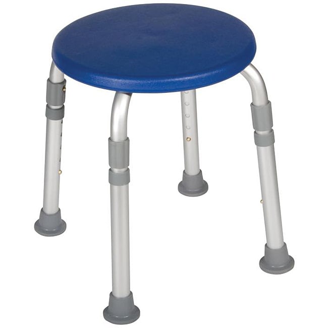 Adjustable Height Blue Bath Stool