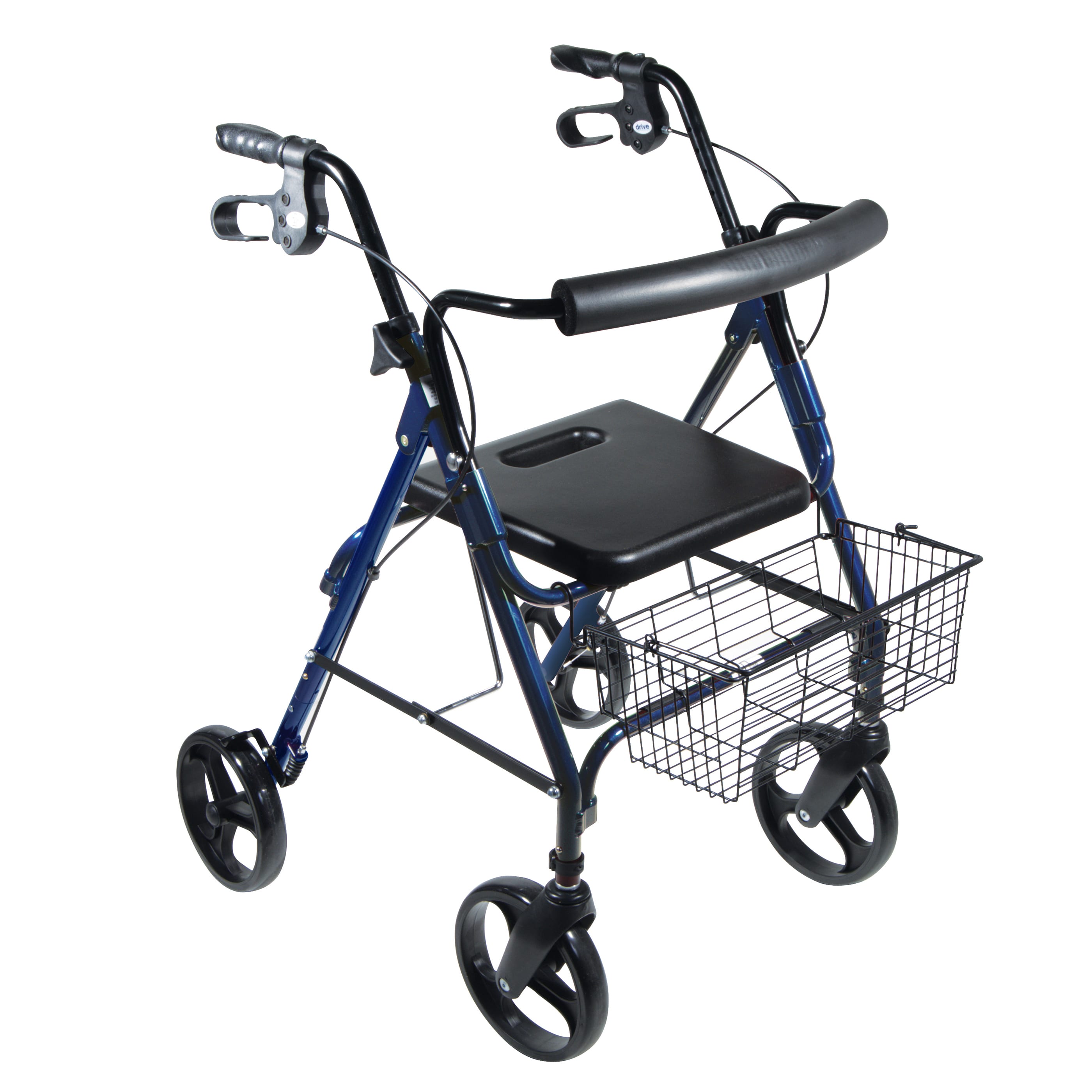 D lite Blue Aluminum With 8 inch Wheels Rollator Walker