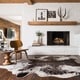 preview thumbnail 1 of 14, Alexander Home Charcoal Faux Cowhide Area Rug