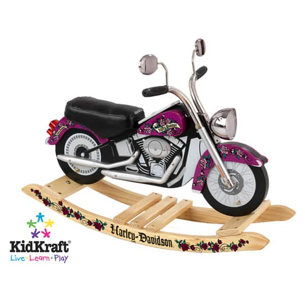 KidKraft Girls Harley Davidson Roaring Anti-tip Base Trendy Rocker
