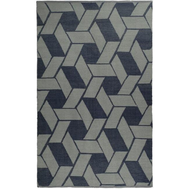 Handmade Thom Filicia Durston Indigo Outdoor Indigo Rug (5 X 8)