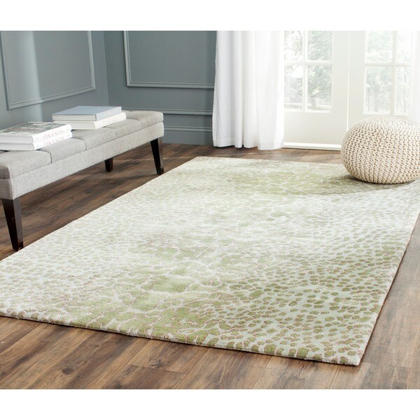 Handmade Thom Filicia Senica Mulberry N.Z. Wool Rug - 8' x 10'