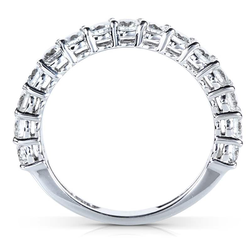 Annello by Kobelli 14k White Gold 1 Carat TDW Women's Diamond Wedding Band