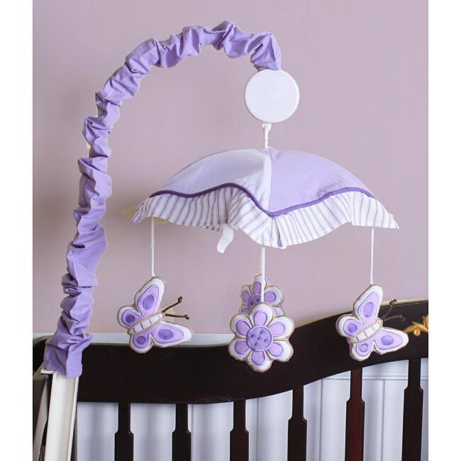 Lavender Butterfly Musical Mobile