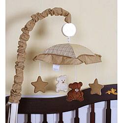 slide 1 of 1, Geenny Teddy Bear Musical Mobile - Brown