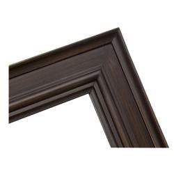 Rectangular Framed Burnt Sepia Brown Wall Mirror - 13096264 - Overstock ...