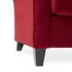 preview thumbnail 10 of 10, Handy Living Provant SoFast Flared Arm Crimson Red Microfiber Sofa
