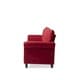 preview thumbnail 5 of 10, Handy Living Provant SoFast Flared Arm Crimson Red Microfiber Sofa