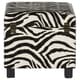 preview thumbnail 7 of 8, Upton Home Zebra Faux Leather Storage Ottoman