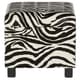 preview thumbnail 4 of 8, Upton Home Zebra Faux Leather Storage Ottoman