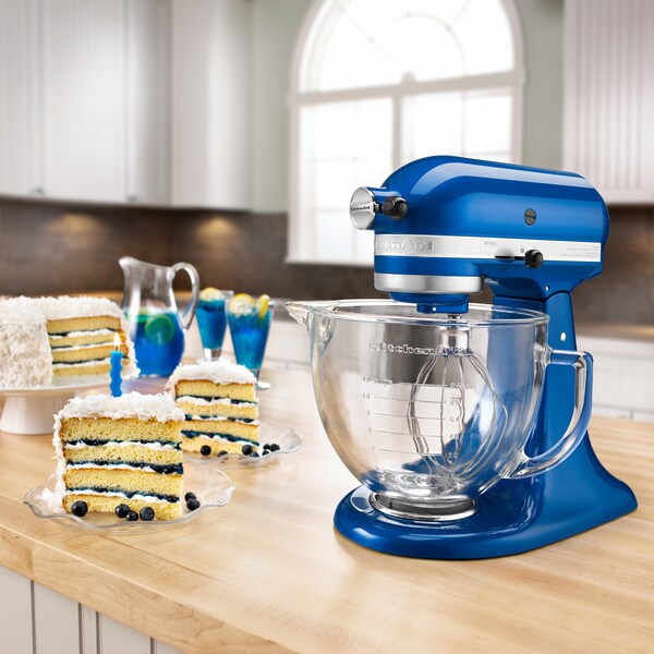 KitchenAid KSM155GBEB Electric Blue 5-quart Artisan Tilt-head 