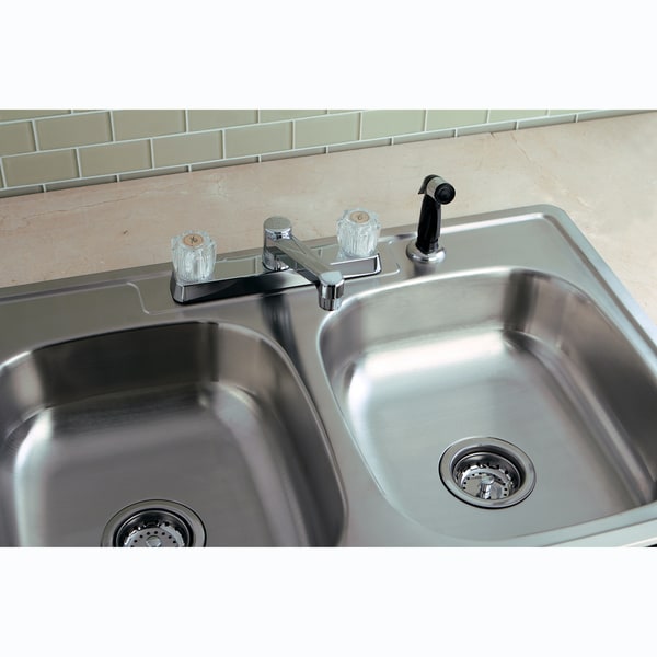 Stainless Steel Topmount Double-bowl Kitchen Sink and ...