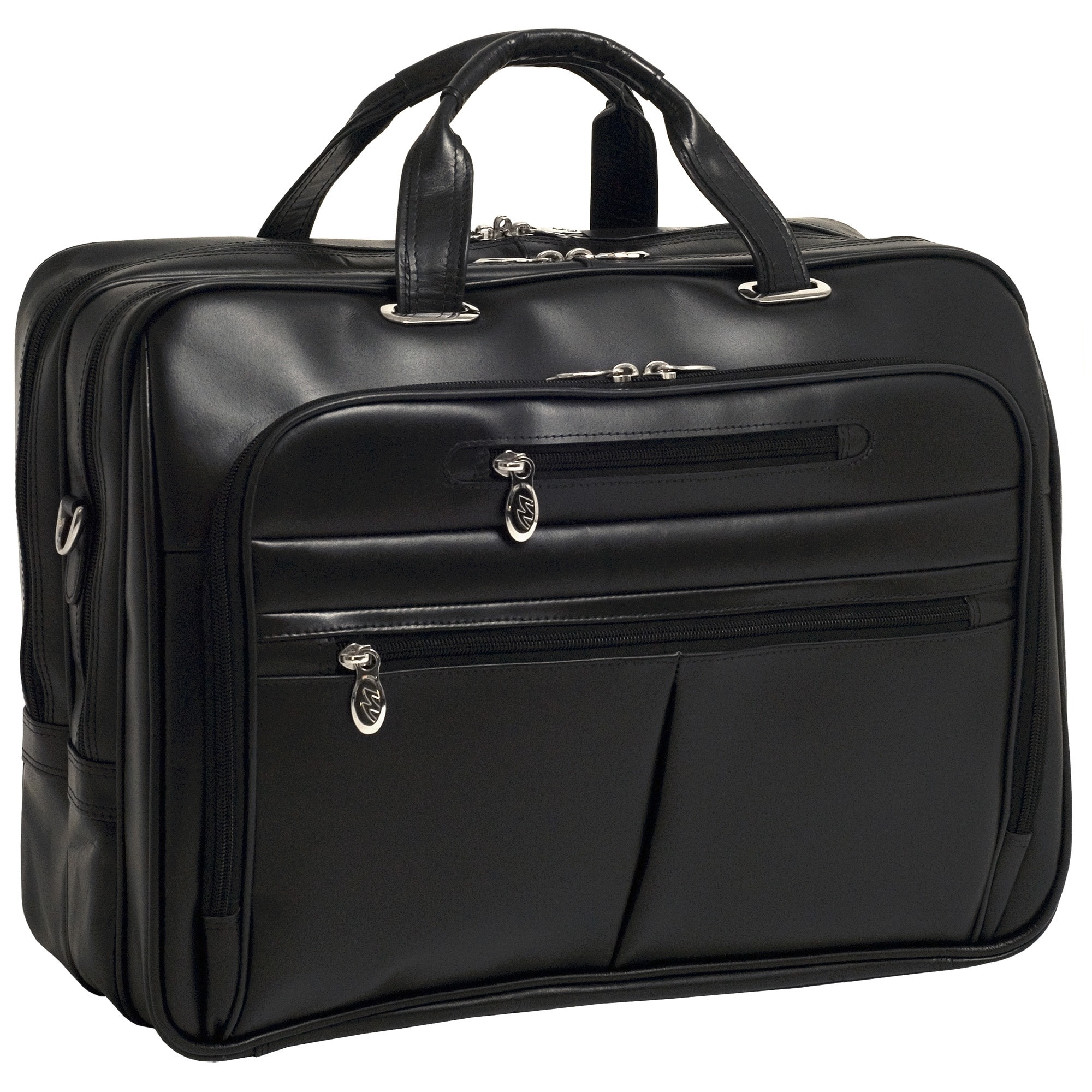 McKlein Rockford Leather Checkpoint-friendly 17-inch Laptop Briefcase ...