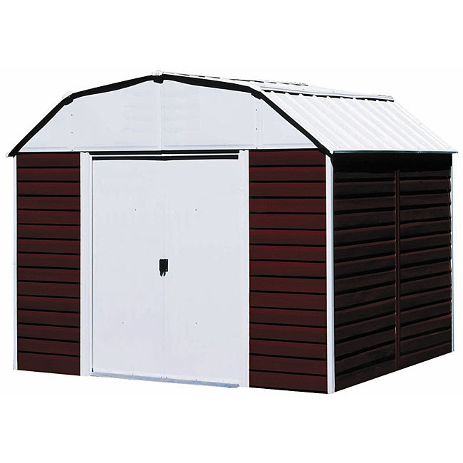 Arrow Red 10 x 8 Barn Steel Shed - Free Shipping Today 