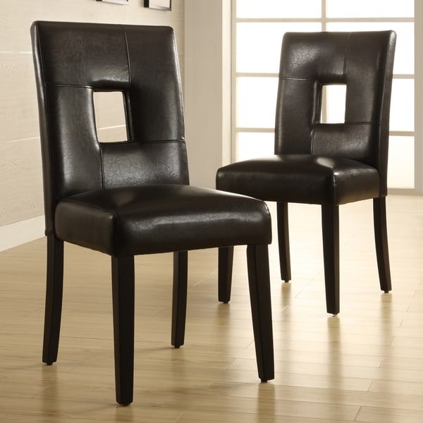 INSPIRE Q Mendoza Brown Keyhole Back Dining Chair - Overstock - 5288209