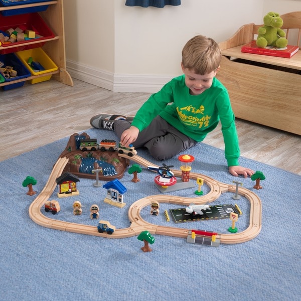 kidkraft bucket top mountain train set