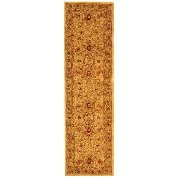 Handmade Mahal Ivory Wool Runner (2'3 x 12') Safavieh Runner Rugs