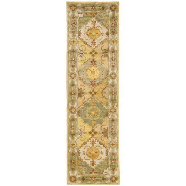 Handmade Heritage Bakhtiari Multi/ Ivory Wool Runner (2'3 x 8') Safavieh Runner Rugs