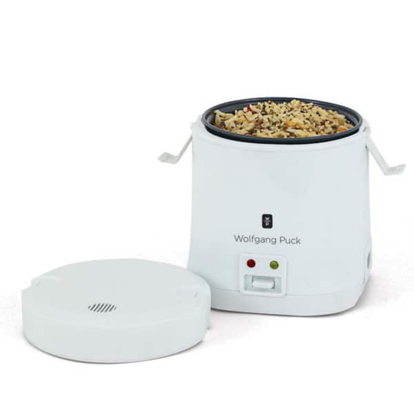 Wolfgang Puck White 1.5-cup Portable Rice Cooker with WP Recipes