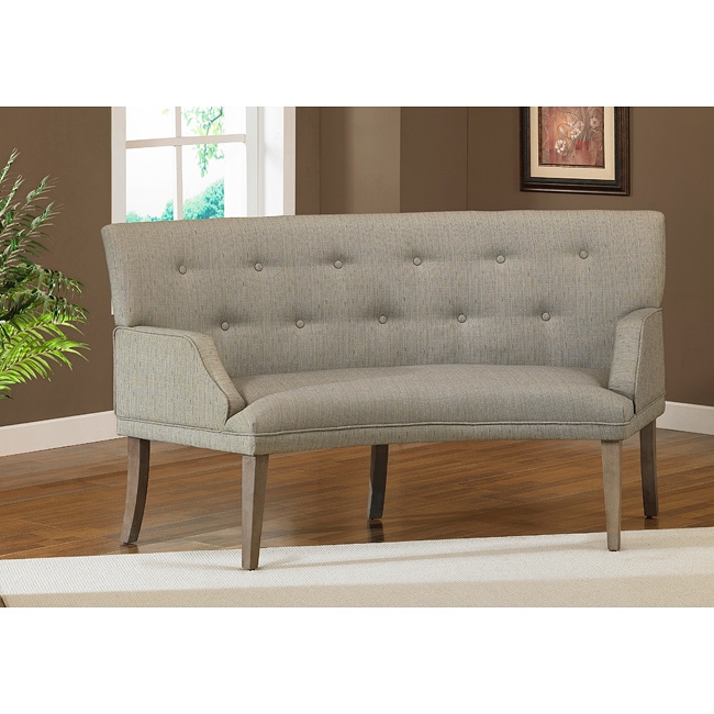 Shop The Hilton Curved Graphite Loveseat - Free Shipping ...
