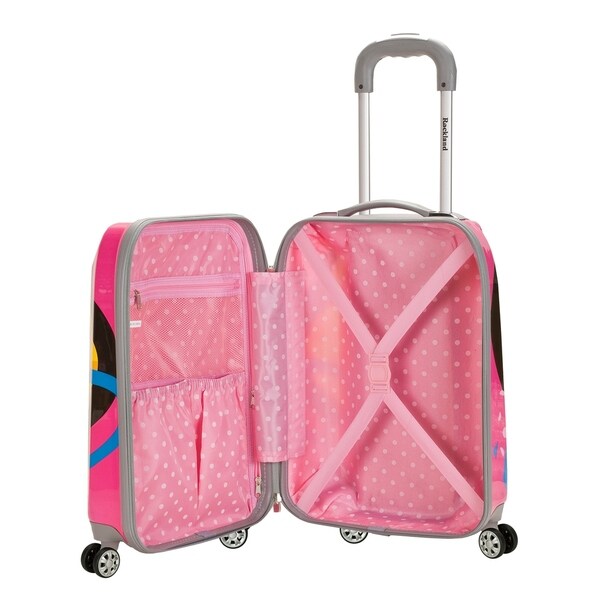 pink 3 piece luggage set