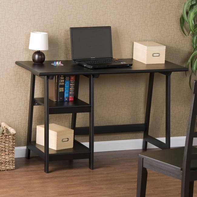 SEI Furniture A-frame Black Hardwood Desk