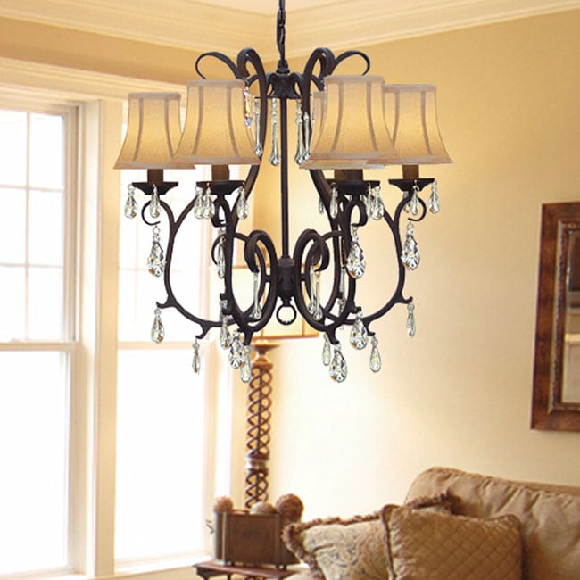 Gallery Versailles 6-light Wrought Iron Chandelier - Overstock Shopping ...