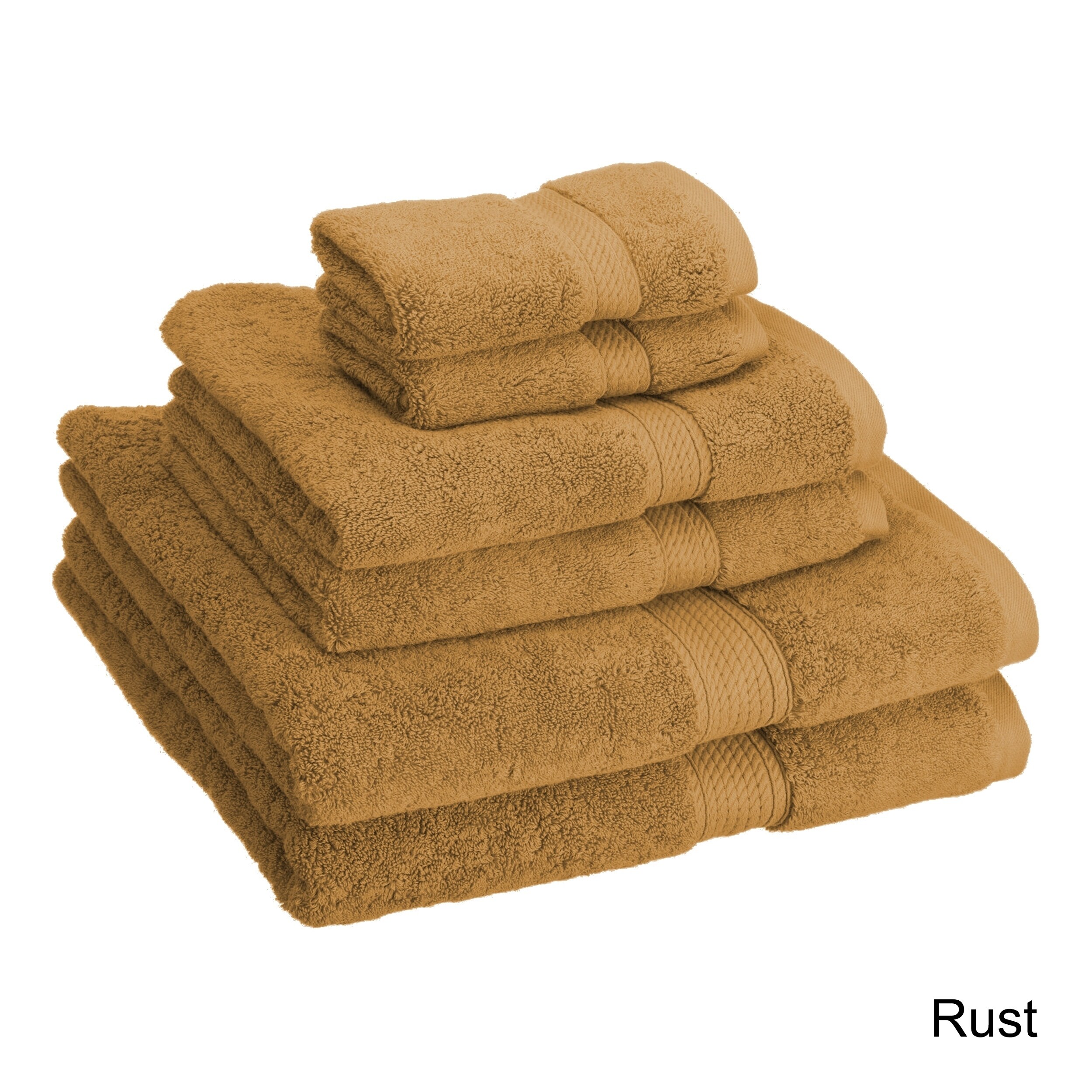 rust colored towels