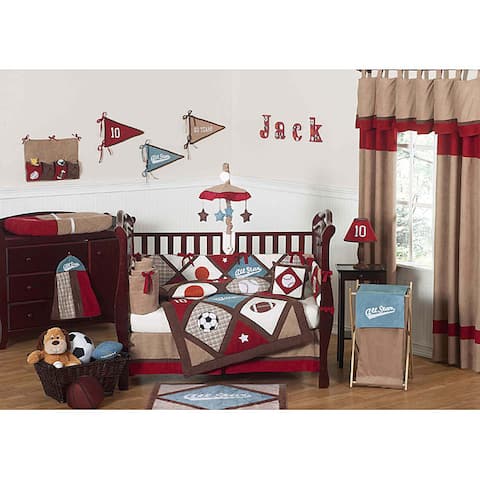 Shop Sweet Jojo Designs All Star Sports 9 Piece Crib Bedding Set