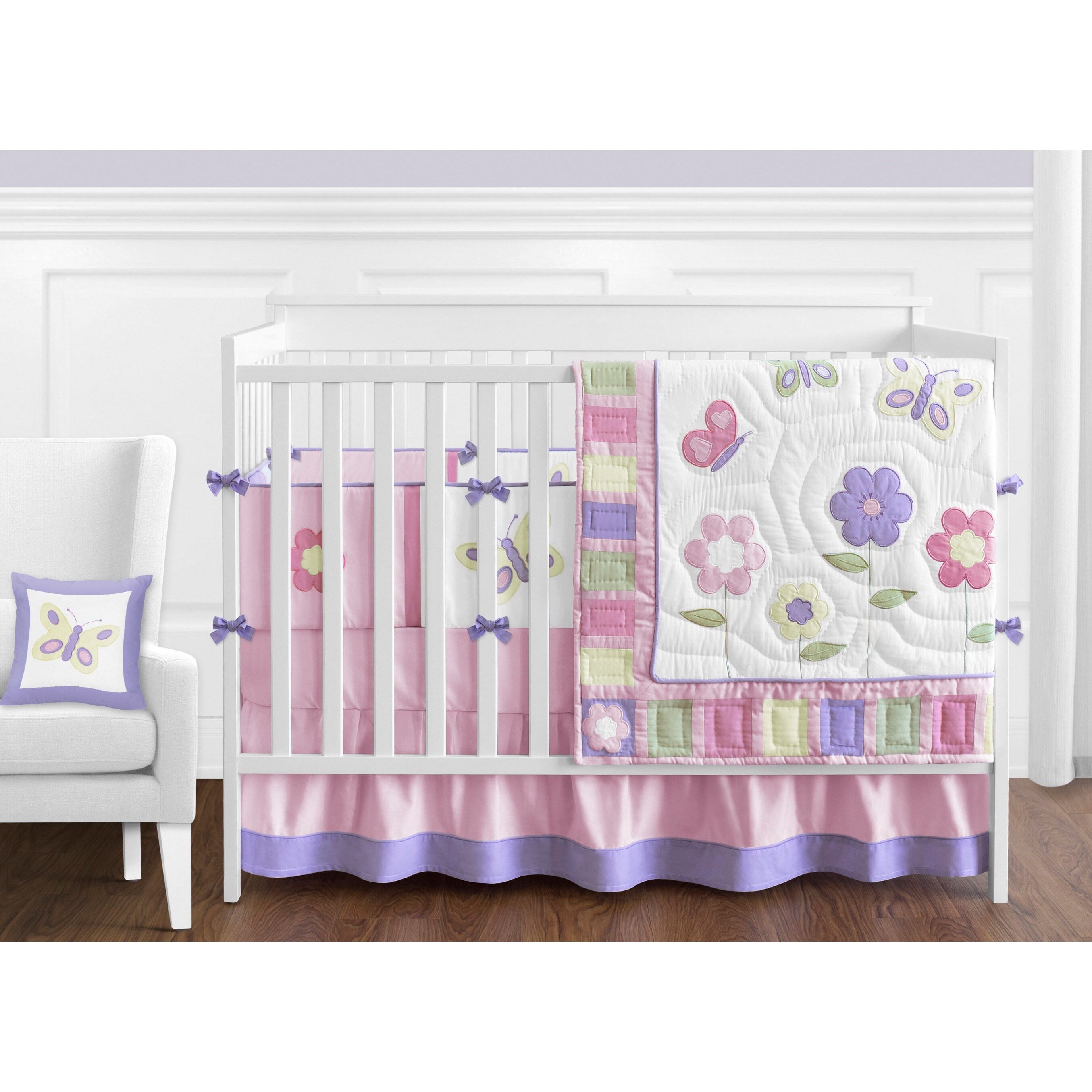 Shop Sweet Jojo Designs Butterfly 9 Piece Crib Bedding Set