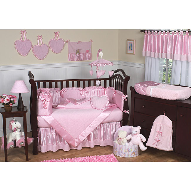 Shop Sweet Jojo Designs Pink Chenille 9-piece Crib Bedding ...