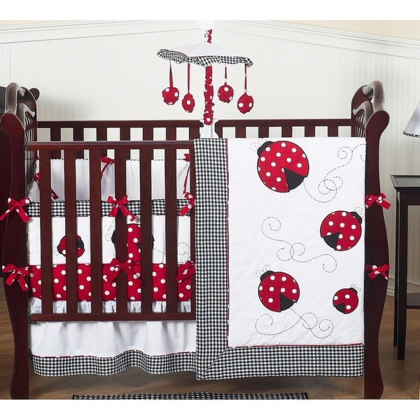 Sweet Jojo Designs Little Ladybug 9-piece Crib Bedding Set