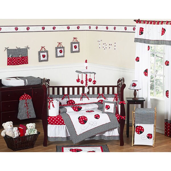 ladybug crib bedding