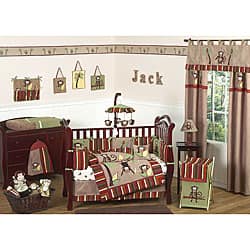 Shop Sweet Jojo Designs Monkey 9 Piece Crib Bedding Set