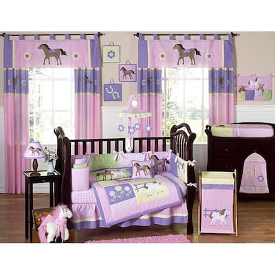 Shop Pony 9 Piece Crib Bedding Set Overstock 5298479