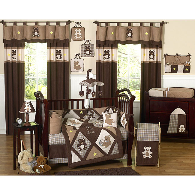 Sweet Jojo Designs Teddy Bear 9-piece Crib Bedding Set