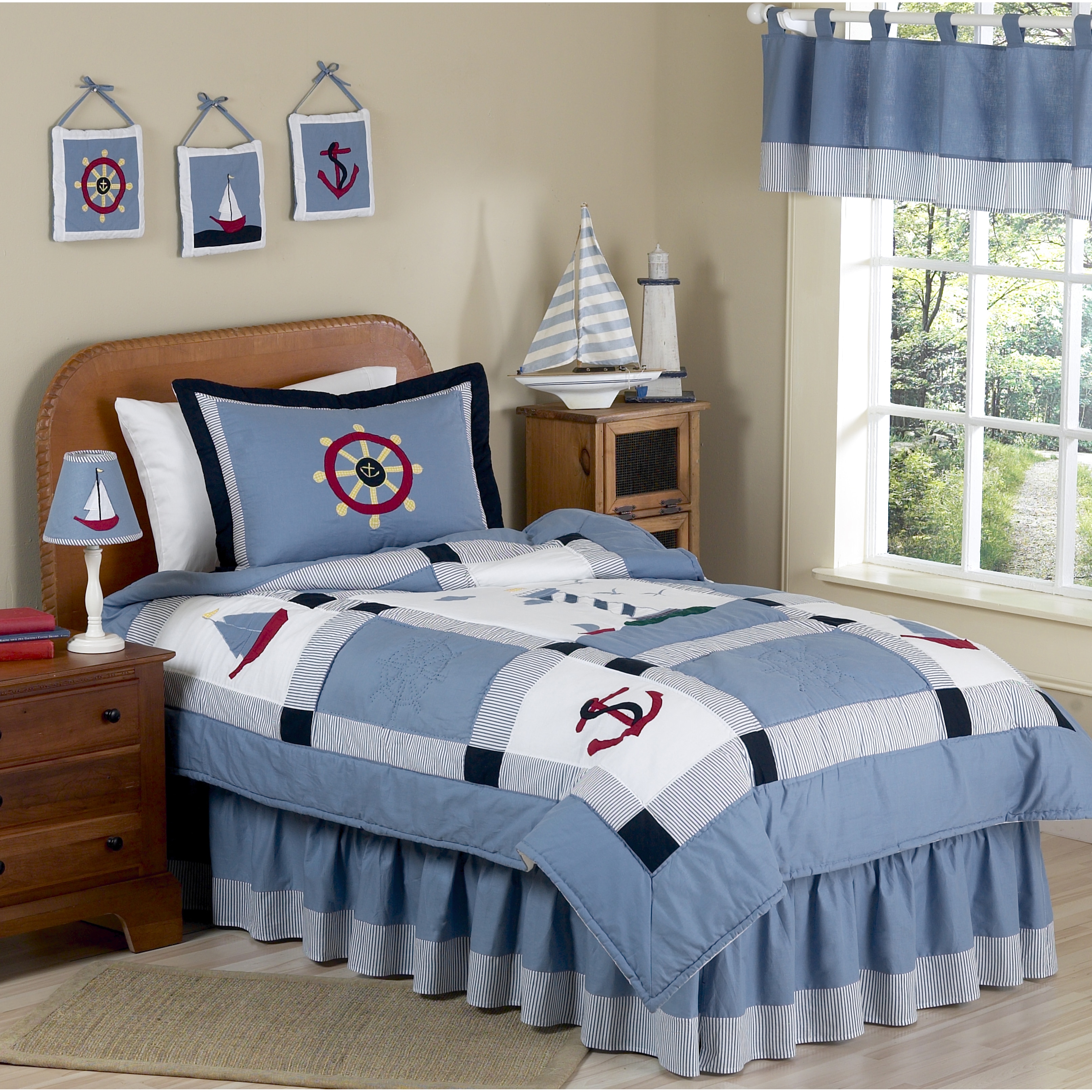 Nautical themed sale boy bedding