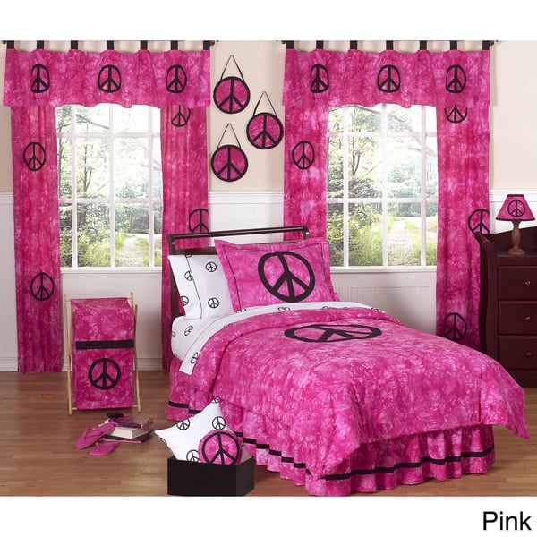 Shop Sweet Jojo Designs Peace Sign Comforter Set Free Shipping